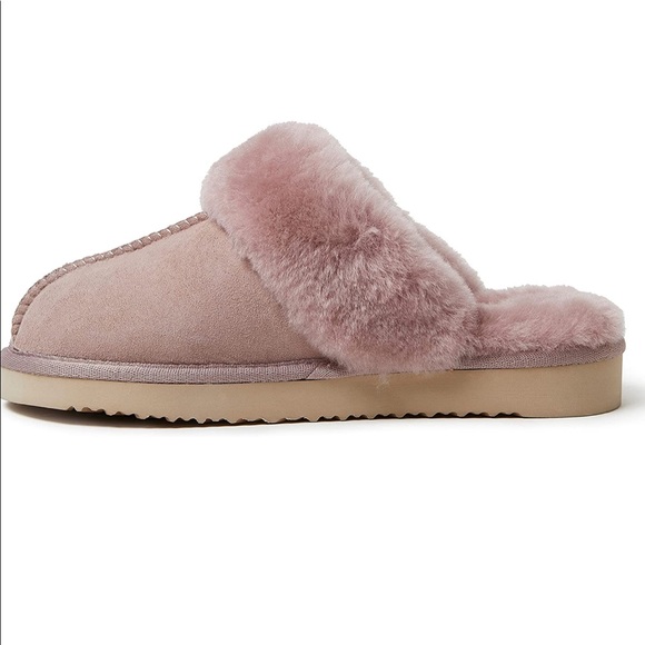 Women's Sydney Water Resistant Genuine Shearling Scuff Slippers - Picture 4 of 8